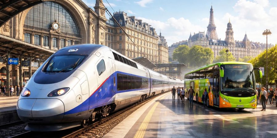 voyagez rapidement et confortablement de paris à rennes en moins de deux heures grâce à la ligne tgv et aux autocars flixbus. rejoignez rennes facilement pour un déplacement efficace.